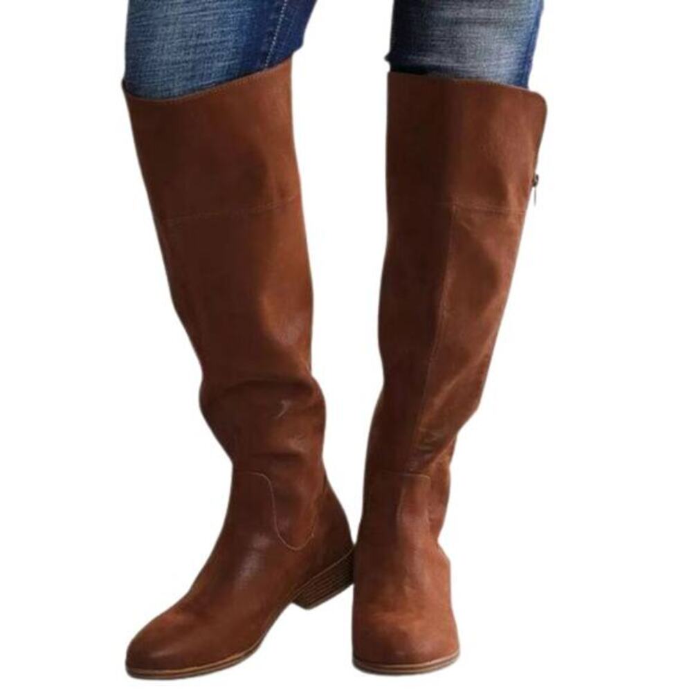 Mia Women's Carsyn Knee High Tall Western Coastal Cowgirl Boots Brown Size 8M